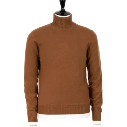 Cesare Attolini Alta Badia Turtleneck Sweater Made Of Pure Duvet Cashmere