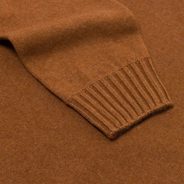 Cesare Attolini Alta Badia Turtleneck Sweater Made Of Pure Duvet Cashmere