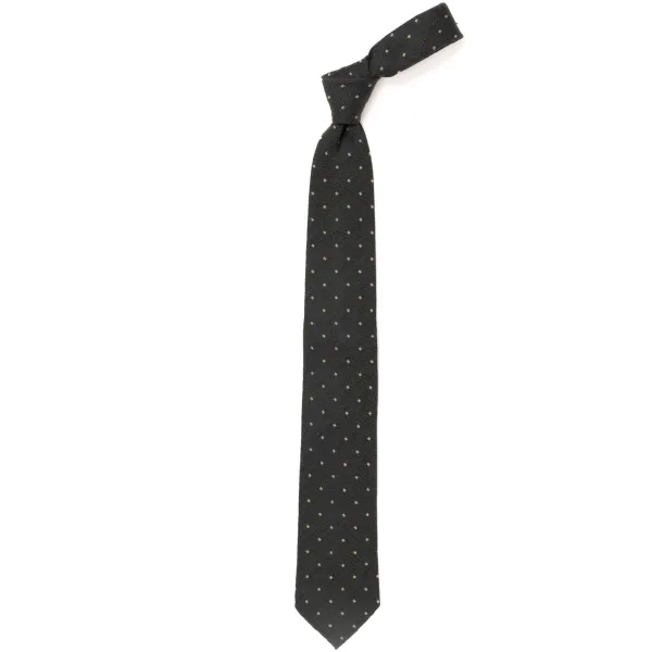 Cesare Attolini Archivio Storico: Silk And Wool Tie "Quadri Jacquard" - Handrolled