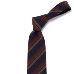 Cesare Attolini Archivio Storico: Tie "Multipli Estivi" In Wool And Cotton - Handrolle