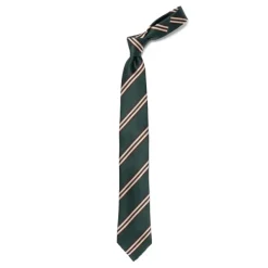Cesare Attolini Archivio Storico: Tie "Reggimento Verde" Pure Silk - Hand Rolled