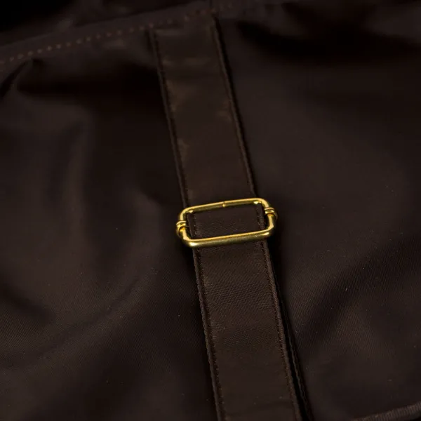 Felisi Bag "Laundry Bag" Made Of -Nylon And Saddle Leather - Handcrafte