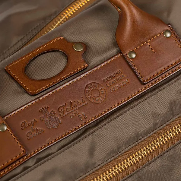 Felisi Bag "Training Ii" Made Of Nylon And Saddle Leather - Purely Han