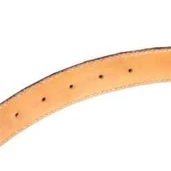 Saint Crispin's Belt Made Of Dark Brown "Belly" Crocodile Leather - Purely Handcrafted