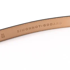 Simonnot-Godard Belt Made Of Original "Taurillons" Cub Leather - Handcrafted