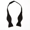 Cesare Attolini Black Bow Tie Made Of Pure Silk