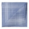 Simonnot-Godard Blue Patterned Cotton Handkerchief