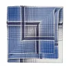 Simonnot-Godard Blue Patterned Cotton Pocket Square