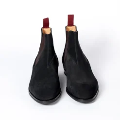 Saint Crispin's Bootee "Chelsea" Made Of Black Calfskin