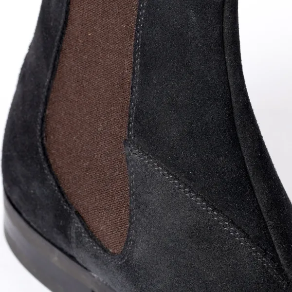 Saint Crispin's Bootee "Chelsea" Made Of Black Calfskin