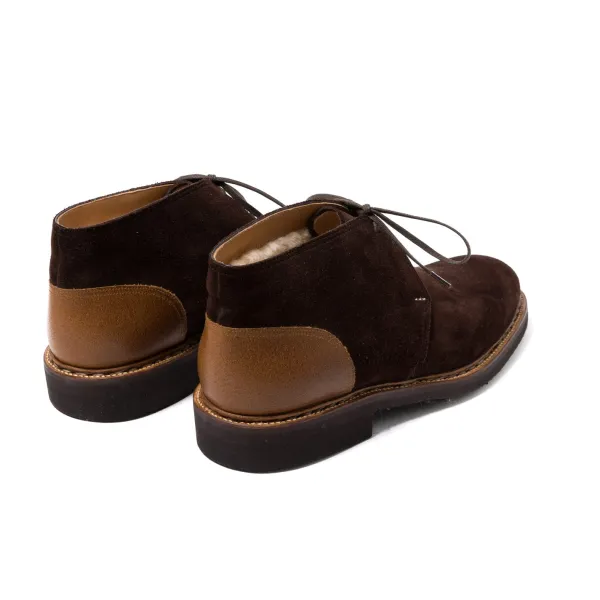 Saint Crispin's Bootee "Winter Sport Chukka" Made Of Dark Brown Suede - Enti