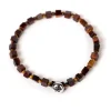 Barbarulo Napoli Bracelet "Tiger" With Blue Stone And Head Made Of Sterling Silver - Ha