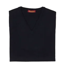 Brigatelli dal 1922 Per Michael Jondral: V-Jumper Made Of Finest Merin