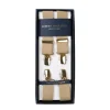 Albert Thurston Brown Elastic Pants Straps "X Back Gold" With Clips