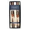 Albert Thurston Brown Striped Elastic Suspenders To Button
