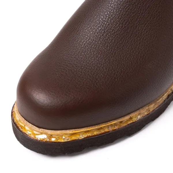 Paraboot Brown Winter Boot "Samur" Waxed Cowhide Leather