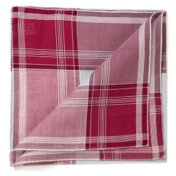Simonnot-Godard Burgundy Handkerchief "Arlequin" Made Of Pure Cotton