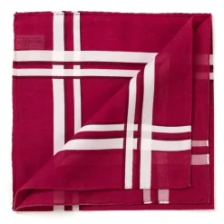 Simonnot-Godard Burgundy Handkerchief "Picasso" Made Of Pure Cotton