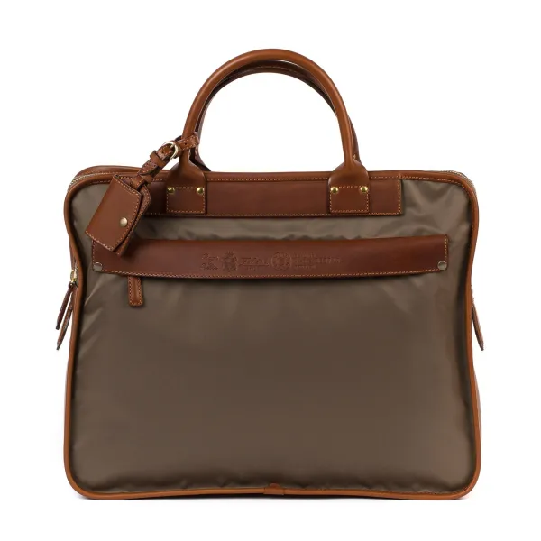 Felisi Business-Tasche "Carry On" Aus -Nylon Und Sattelleder - Handarbe