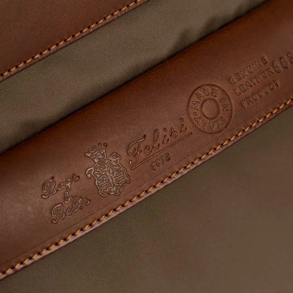 Felisi Business-Tasche "Carry On" Aus -Nylon Und Sattelleder - Handarbe