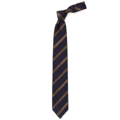 Cesare Attolini Ca Archivio Storico: Silk And Cotton Tie "Cambiando Striscia" - Handro