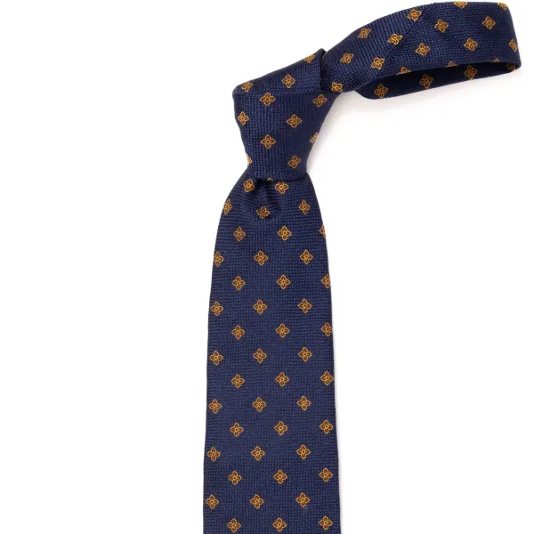 Cesare Attolini Ca Archivio Storico: Tie "Fiori Florentini" Pure Silk - Handrolled