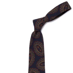 Cesare Attolini Ca Archivio Storico: Tie "Grandi Medaglioni" In Pure Wool - Handrolled