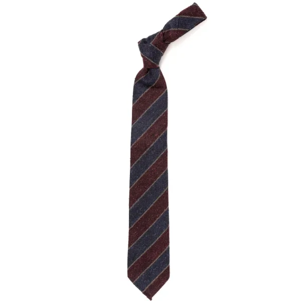 Cesare Attolini Ca Archivio Storico: Tie "Nuova Universita" In Wool And Silk - Handrol