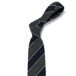 Cesare Attolini Ca Archivio Storico: Tie "Nuovo Reggimento" In Pure Cashmere - Handrol