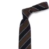Cesare Attolini Ca Archivio Storico: Tie "Nuovo Reggimento" In Pure Cashmere - Handrol