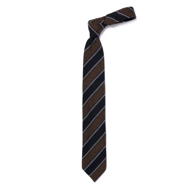 Cesare Attolini Ca Archivio Storico: Tie "Nuovo Reggimento" In Pure Cashmere - Handrol