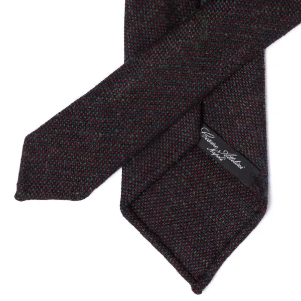 Cesare Attolini Ca Archivio Storico: Tie "Nuovo Tweed" In Pure Wool - Hand Rolled