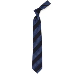 Cesare Attolini Ca Archivio Storico: Tie "Piu Strisce" Made Of Pure Silk - Hand Rolled