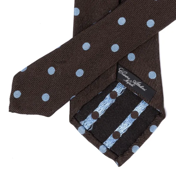 Cesare Attolini Ca Archivio Storico: Tie "Punti" Pure Silk - Handrolled