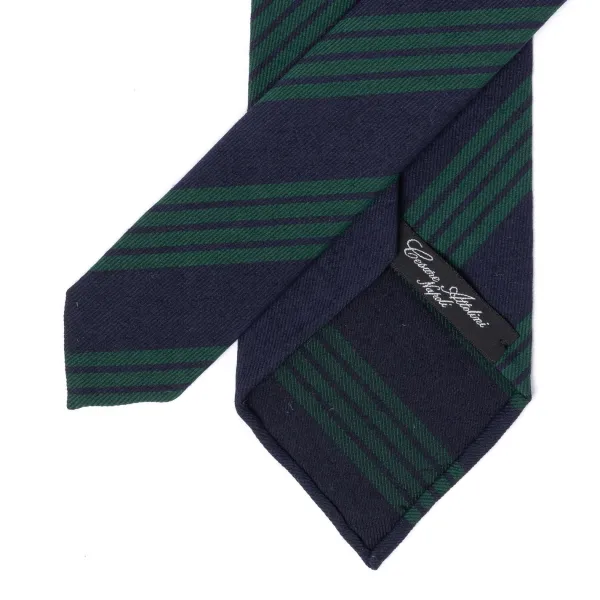 Cesare Attolini Ca Archivio Storico: Tie "Scuola Superiore" In Wool And Cotton - Hand