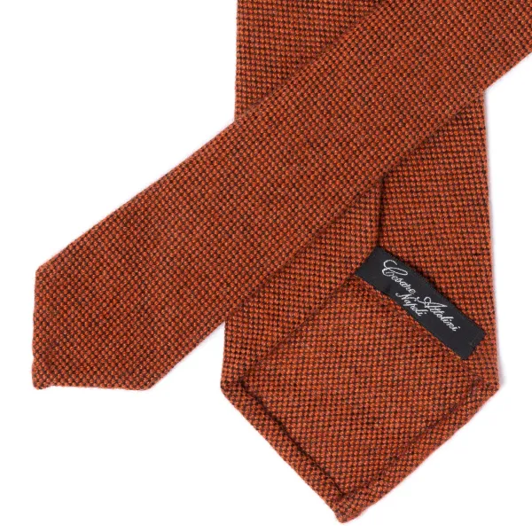 Cesare Attolini Ca Archivio Storico: Tie "Testa Dell'Ago" In Pure Cashmere - Handrolle