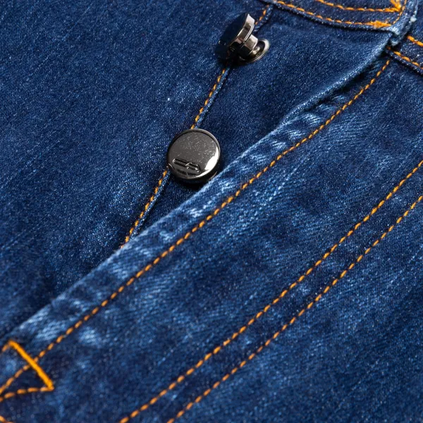 Cesare Attolini Ca Exclusively For Mj: Luxury Jeans "Soft-Denim" Made Of Soft Cotton M