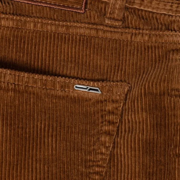Cesare Attolini Ca Exclusively For Mj: Luxury Jeans "Soft-Cord" Made Of Soft Cotton Mi