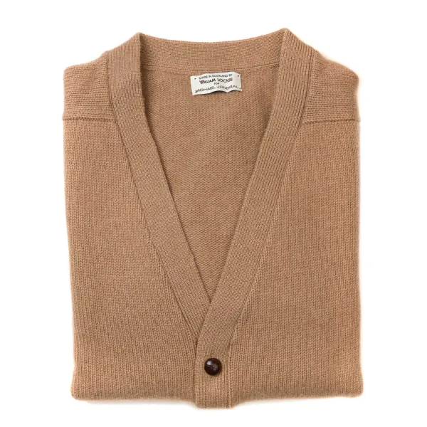 William Lockie Cardigan "Datched" Made From Pure Camel Hair