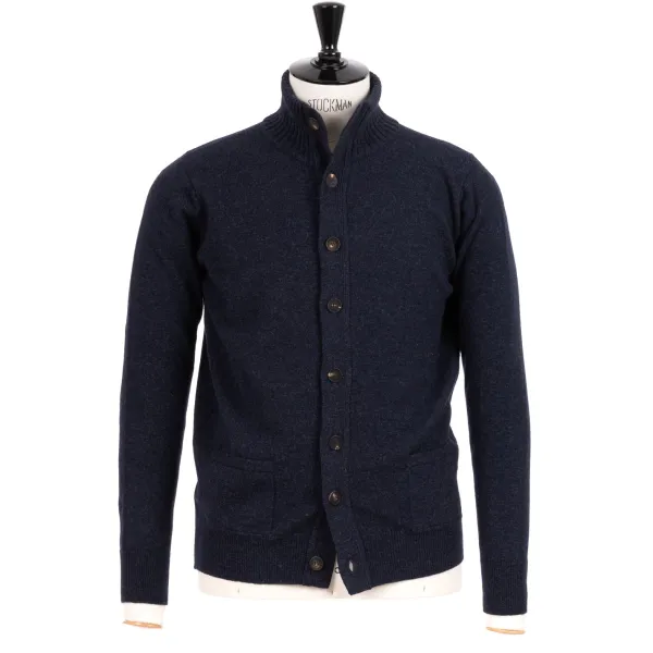 William Lockie Cardigan "Lakeland Turtle" Made Of 2 Ply-Geelong Lambswool