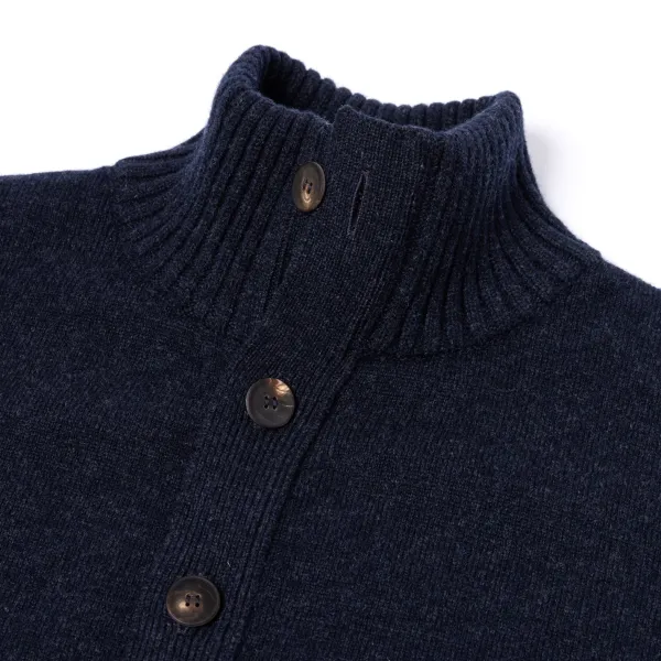 William Lockie Cardigan "Lakeland Turtle" Made Of 2 Ply-Geelong Lambswool