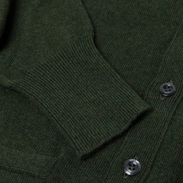 William Lockie Cardigan "Leven Cardigan" Made Of Geelong Lambswool - 2 Ply