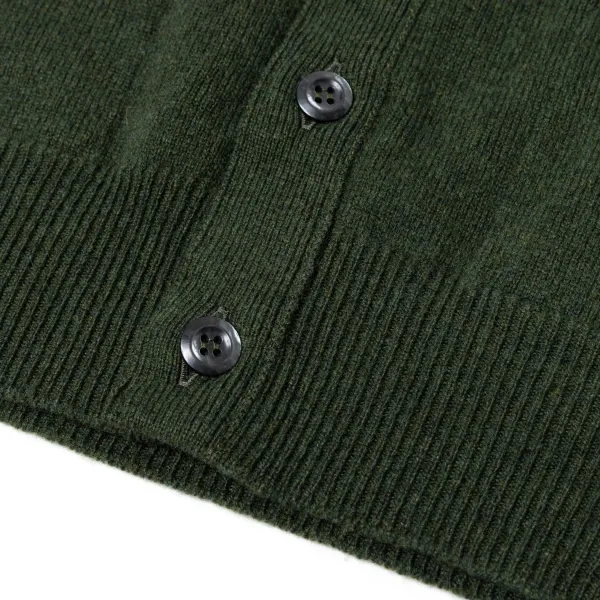 William Lockie Cardigan "Leven Cardigan" Made Of Geelong Lambswool - 2 Ply