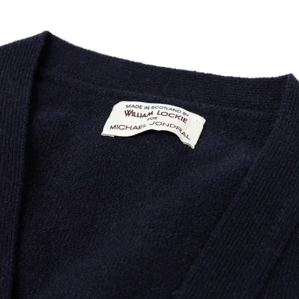 William Lockie Cardigan "Leven Cardigan" Made Of Geelong Lambswool - 2 Ply