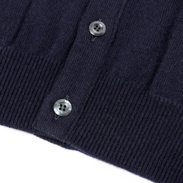 William Lockie Cardigan "Leven Cardigan" Made Of Geelong Lambswool - 2 Ply