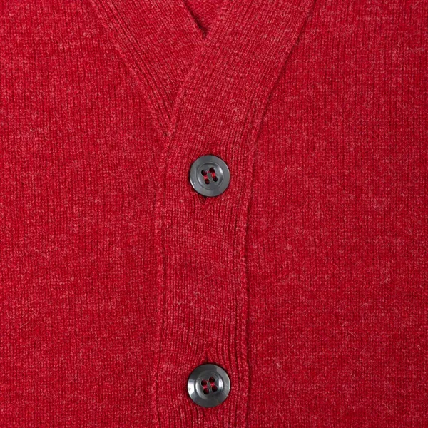 William Lockie Cardigan "Leven Cardigan" Made Of Geelong Lambswool - 2 Ply
