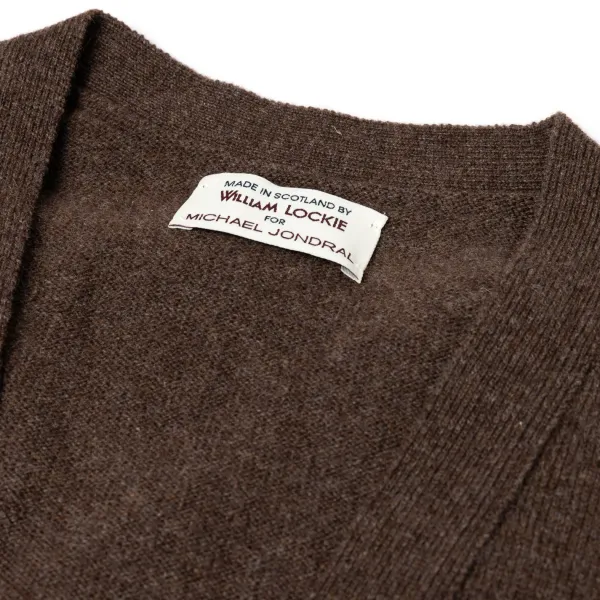 William Lockie Cardigan "Leven Cardigan" Made Of Geelong Lambswool - 2 Ply