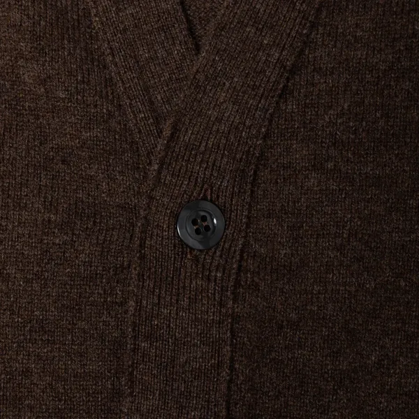 William Lockie Cardigan "Leven Cardigan" Made Of Geelong Lambswool - 2 Ply