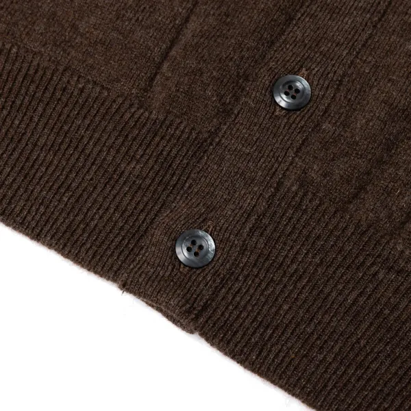 William Lockie Cardigan "Leven Cardigan" Made Of Geelong Lambswool - 2 Ply