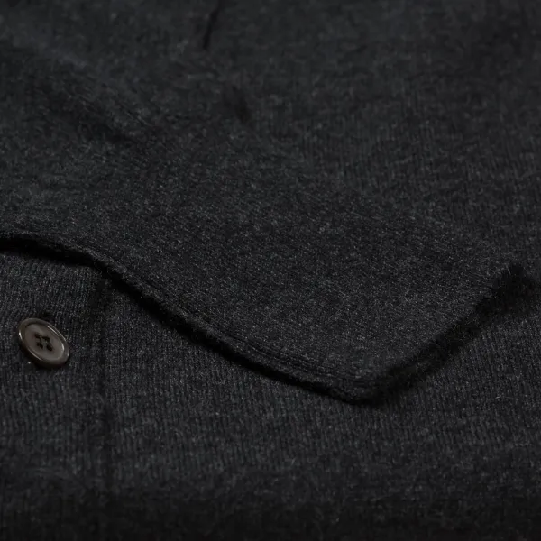 William Lockie Cardigan "Oxton Cardigan" Made Of Fine Scottish 1 Ply Cashmere